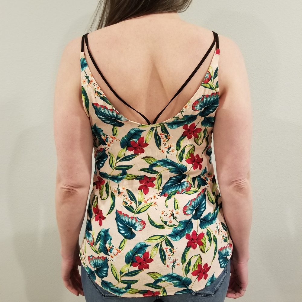 (Top Shop) Floral Tank